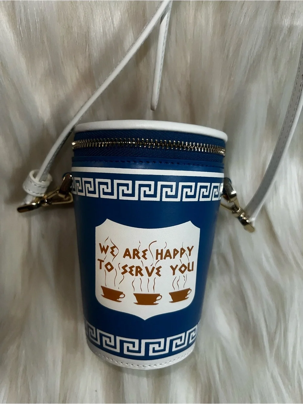 Authentic Collectible Kate Spade NYC Diner Coffee Cup Crossbody Bag